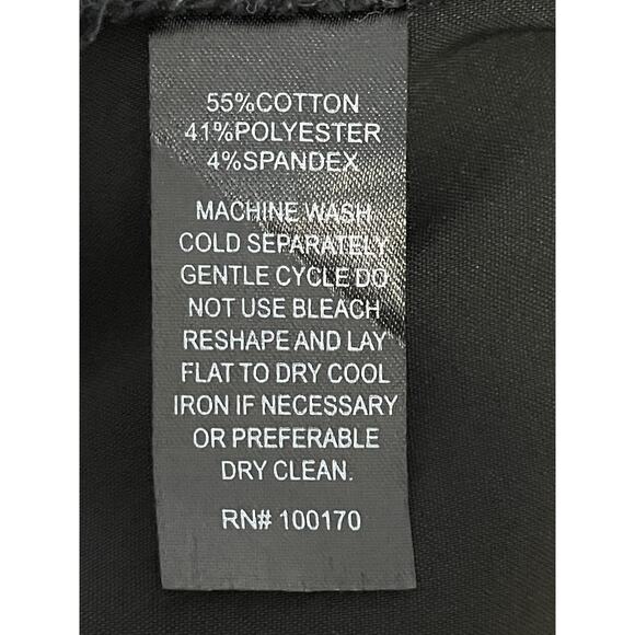 Cynthia Rowley Pants Womens 8 Black Cropped Stretch Ankle Zip Hook Dress Work - Picture 10 of 10